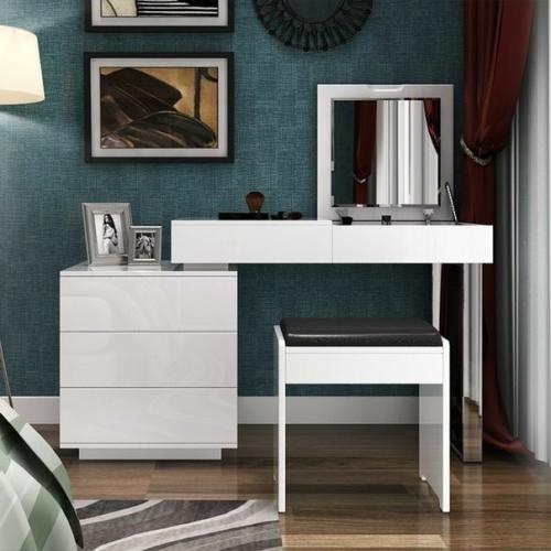 Туалетный столик-локальное женское царство, которым можно обзавестись даже в маленькой спальне. 04