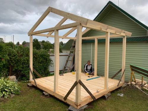 Всего 5 дней и беседка готова! 05