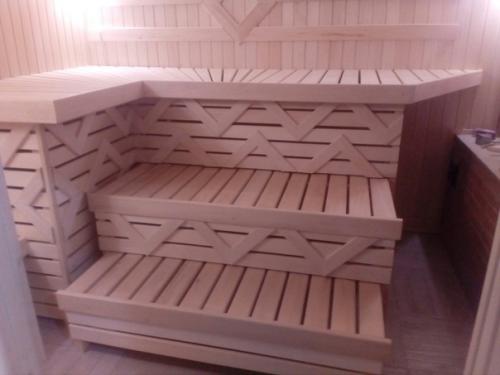 Делал внутреннюю отделку в баньке. 07