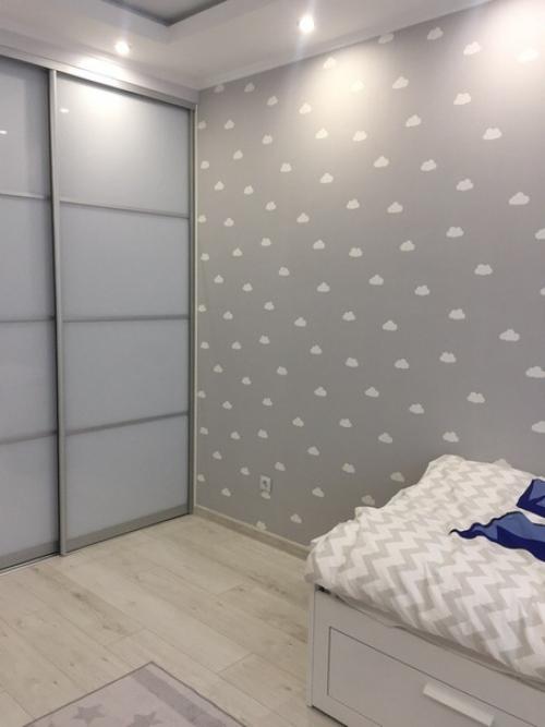 Комната для ребенка в серых тонах. 02