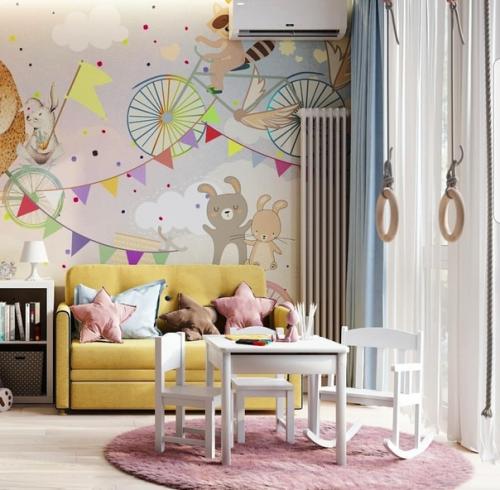 Очень яркая, насыщенная и очень функциональная детская комната. 01