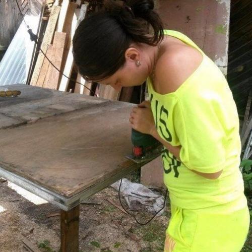 Кровать на даче своими руками делала! 05