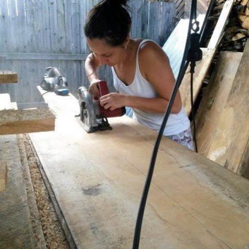 Кровать на даче своими руками делала! 02