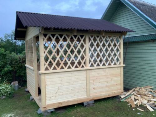 Всего 5 дней и беседка готова! 07