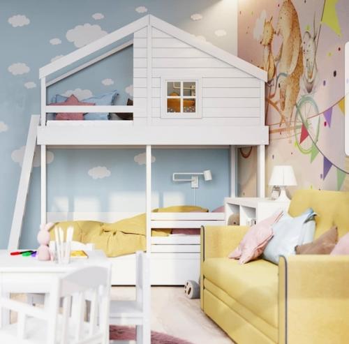 Очень яркая, насыщенная и очень функциональная детская комната. 02