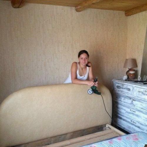 Кровать на даче своими руками делала! 09