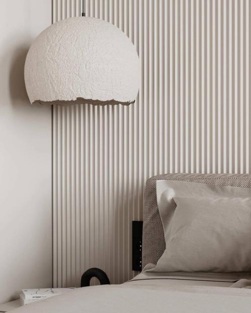 Оцените интерьер светлой спальни с гардеробом 15+4 м 2. 04