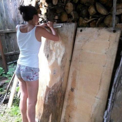 Кровать на даче своими руками делала! 01