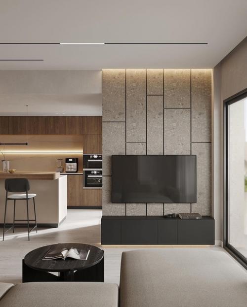 Дизайн кухни - гостиной. 03