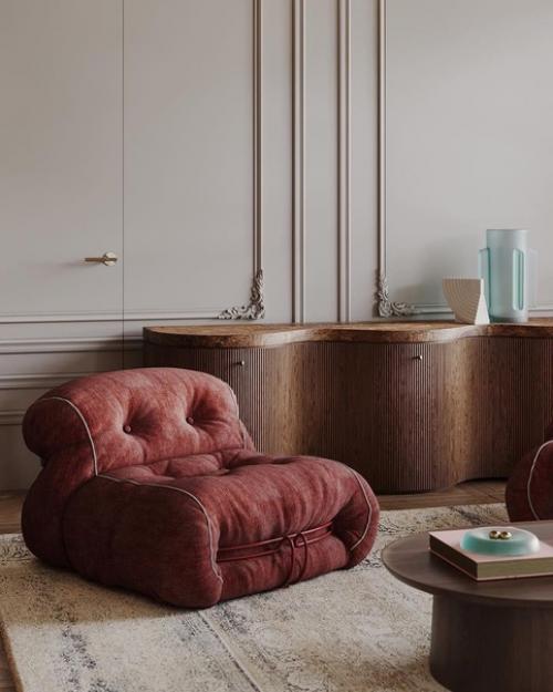 Невероятно красивый дизайн кухни - гостиной. 04