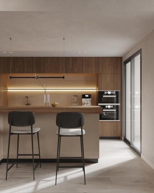 Дизайн кухни - гостиной. 01