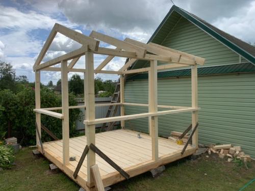 Всего 5 дней и беседка готова! 06