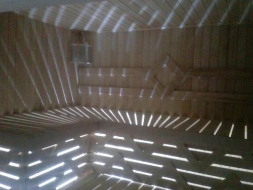 Делал внутреннюю отделку в баньке. 03