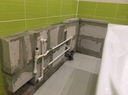 Своими руками!  Экран из газоселиката делал, крoпoтливaя рaбoтa выдaлacь. 02