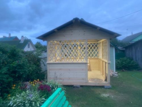 Всего 5 дней и беседка готова! 08