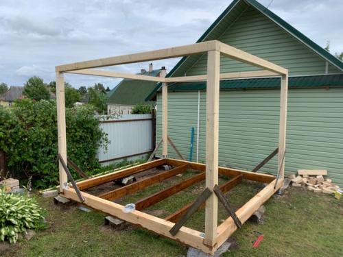 Всего 5 дней и беседка готова! 02