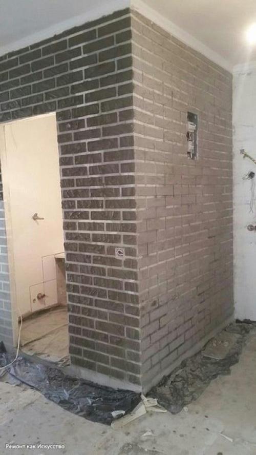 Кирпичная стена своими руками с минимум затрат. 06