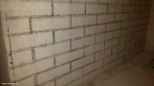 Кирпичная стена своими руками с минимум затрат. 05