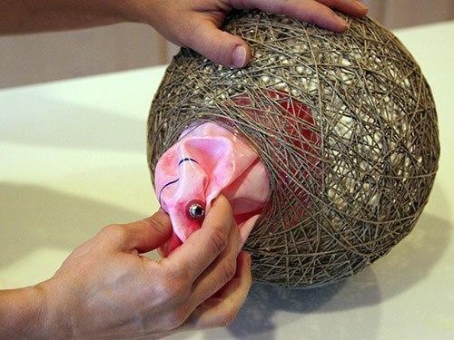 Простой и эффектный абажур своими руками. 05