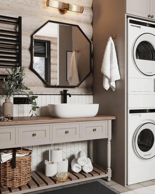 Школа ремонта.  Просторная ванная комната. 01