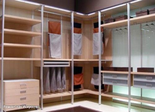 Гардеробная комната.  Дизайн и обустройство систем хранения. 02