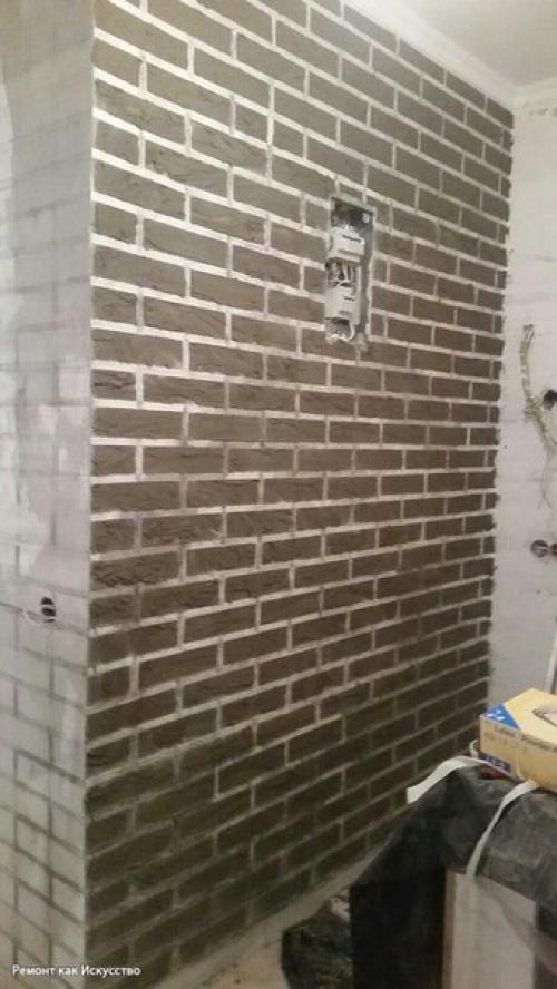 Кирпичная стена своими руками с минимум затрат. 04