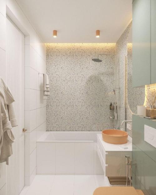 Необычный и очень интересный дизайн - проект совмещенного санузла. 02