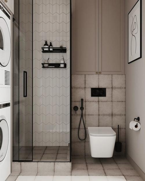 Школа ремонта.  Просторная ванная комната. 03