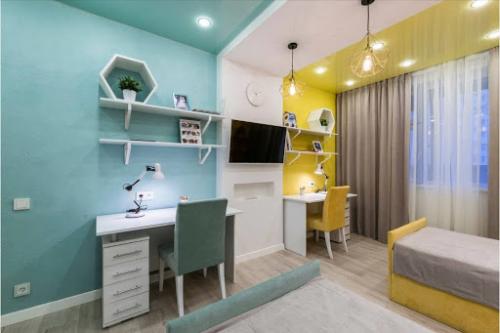 С помощью цвета можно отлично зонировать пространство. 04