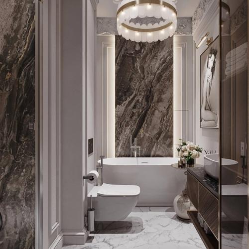 Интерьер ванной комнаты с планировкой. 02