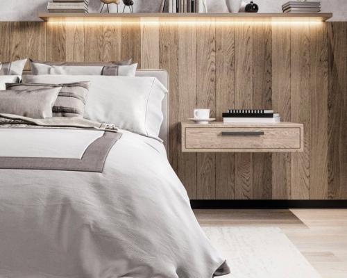 Современные функциональные и уютные интерьеры просторных спален. 06