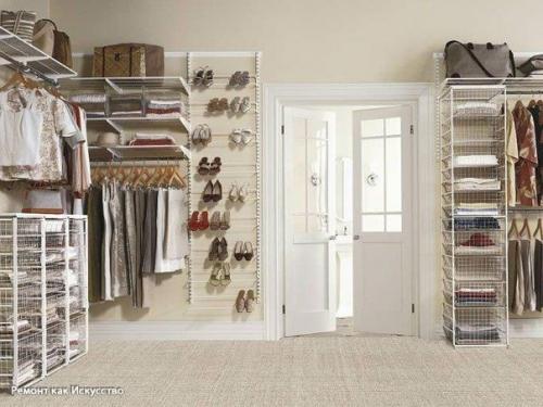 Гардеробная комната.  Дизайн и обустройство систем хранения. 01