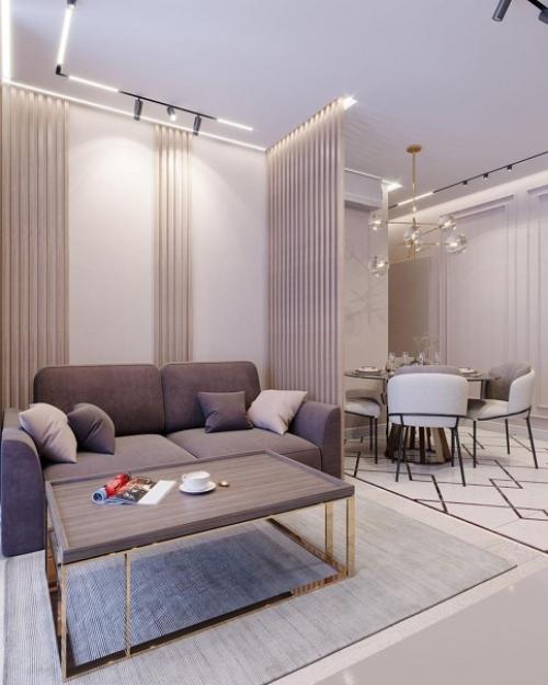 Кухня - гостиная в современном стиле. 02