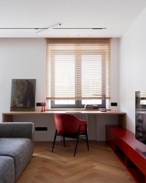 Дизайнер Михаил росада создал лаконичное пространство, где можно продуктивно поработать и отдохнуть от ежедневных забот. 01