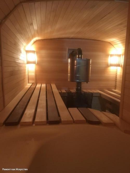 Своими руками из старой будки сделал вот такую красотку баньку. 07