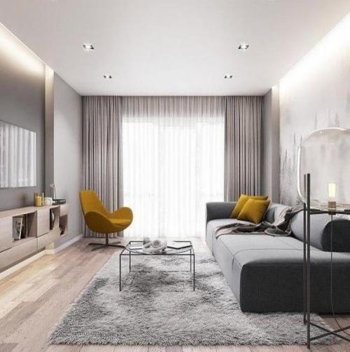 Вроде и ничего особенного уже не сделаешь в гостиной с данной планировкой, но дизайнеры каждый раз удивляют. 06