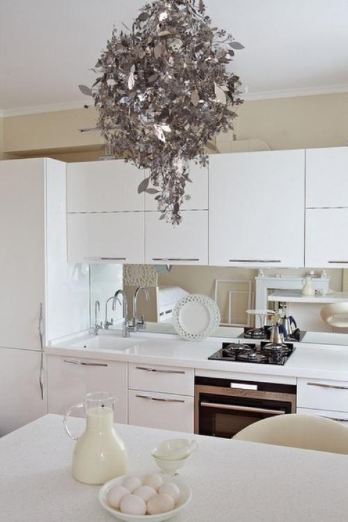 Превосходный дизайн интерьера однокомнатной квартиры - студии, площадью 34 кв. 03