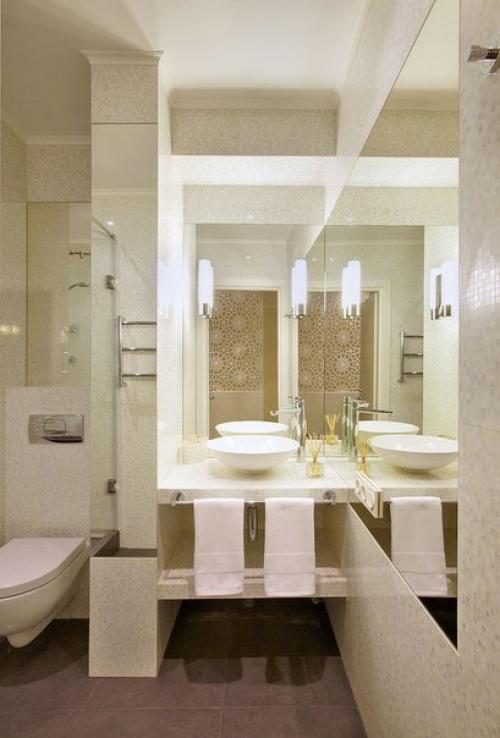 Превосходный дизайн интерьера однокомнатной квартиры - студии, площадью 34 кв. 05