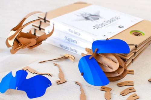 Дизайнер Joop Bource это красочное трио DIY моделей жуков выпустил. 07