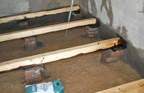 Как сделать пол в бане своими руками. 09