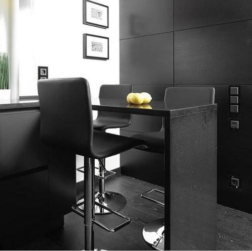 Дизайн чёрной кухни. 04