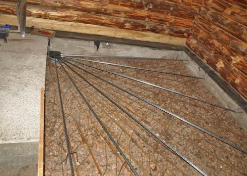 Как сделать пол в бане своими руками. 04