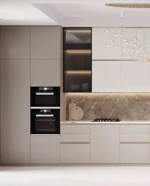 Интерьер квартиры в светлых тонах в современном стиле. 04