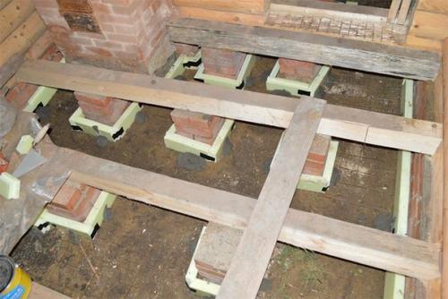 Как сделать пол в бане своими руками. 01