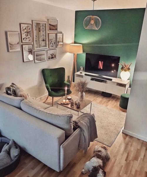 Уютный скандинавский интерьер с приятным декором и очень крутой атмосферой. 09