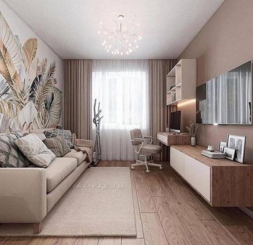 Вроде и ничего особенного уже не сделаешь в гостиной с данной планировкой, но дизайнеры каждый раз удивляют. 08