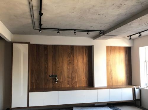 Реализация в процессе, дизайн - проект квартиры в стиле Минимализм с элементами лофт. 02