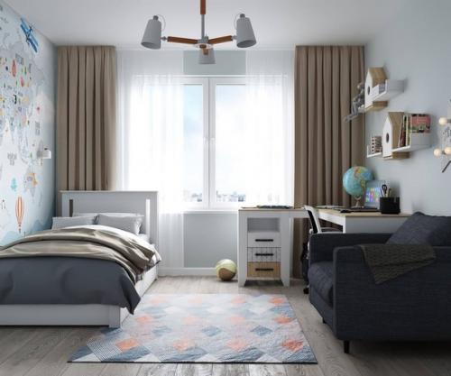 Проект детской комнаты для мальчика 4. 5 лет. 03