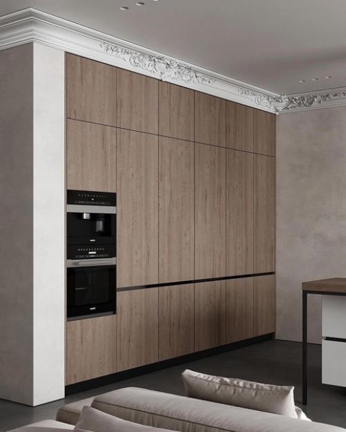 Дизайн проект кухни - гостиной в современном стиле. 06