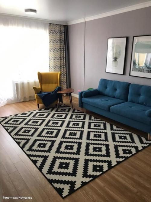 Объединили кухня с комнатой. 03